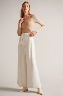 Ted Baker Eloisy Strick-Top In Slim Fit Mit überkreuztem Design, Pink -Next || RIVER ISLAND Verkaufsgeschäft D52667s3