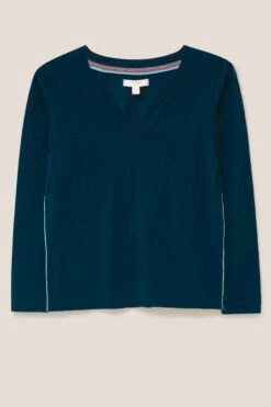 White Stuff Nelly Langärmeliges Shirt, Blau -Next || RIVER ISLAND Verkaufsgeschäft D57244s5