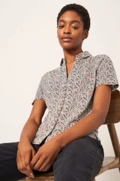 White Stuff Penny Jerseyhemd Mit Tasche, Pink