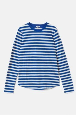 Jigsaw Gestreiftes, Langärmeliges T-Shirt Aus Genoppter Baumwolle, Blau 11 Jigsaw Gestreiftes, Langärmeliges T-Shirt Aus Genoppter Baumwolle, Blau -Next || RIVER ISLAND Verkaufsgeschäft D72 305s5