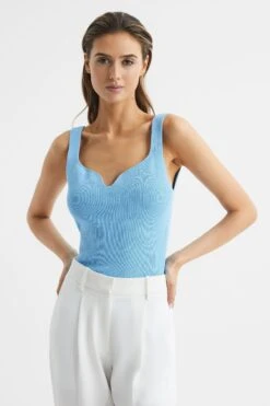 Reiss Daisy Top Mit Herzausschnitt