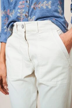 White Stuff Twister Chinohose, Natur -Next || RIVER ISLAND Verkaufsgeschäft D72043s3