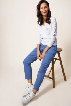 White Stuff Twister Chinohose, Blau -Next || RIVER ISLAND Verkaufsgeschäft D72045s3