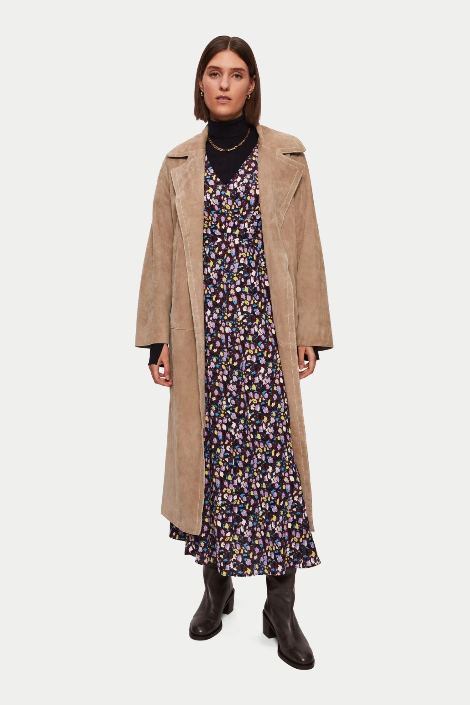 Jigsaw Carnation Midikleid, Violett 7 Jigsaw Carnation Midikleid, Violett – Bild 5