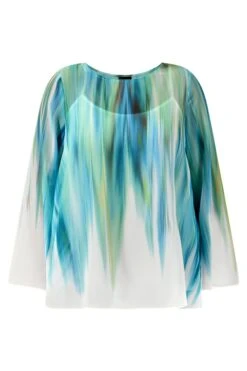 Live Unlimited Curve Chiffon-Trägertop Mit Abfallendem Saum, Blau -Next || RIVER ISLAND Verkaufsgeschäft D80427s4