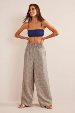 Boden Leinenhose Mit Gerafftem Bund -Next || RIVER ISLAND Verkaufsgeschäft D87361s3