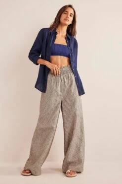 Boden Leinenhose Mit Gerafftem Bund -Next || RIVER ISLAND Verkaufsgeschäft D87361s4