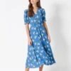 Crew Clothing Company Gerade Geschnittenes Kleid Mit Blumenmuster, Blau -Next || RIVER ISLAND Verkaufsgeschäft D89399s