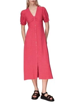 Whistles Labyrinth Midikleid Mit Geo-Print, Pink