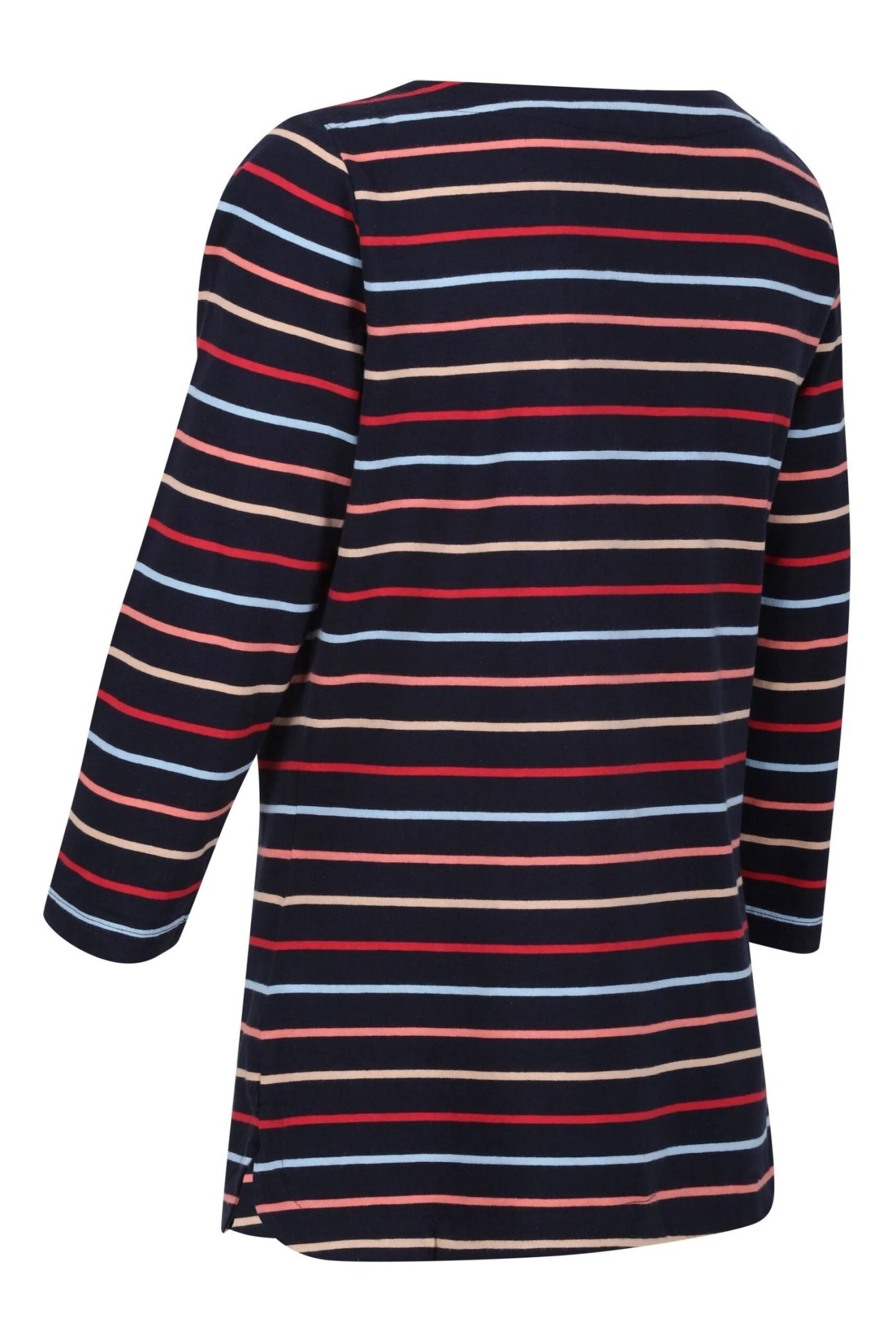 Regatta Bayla Gestreiftes T-Shirt Mit 3/4-Ärmeln, Schwarz 11 Regatta Bayla Gestreiftes T-Shirt Mit 3/4-Ärmeln, Schwarz – Bild 9