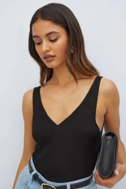 Friends Like These Trägertop Aus Rippstrick Mit V-Ausschnitt