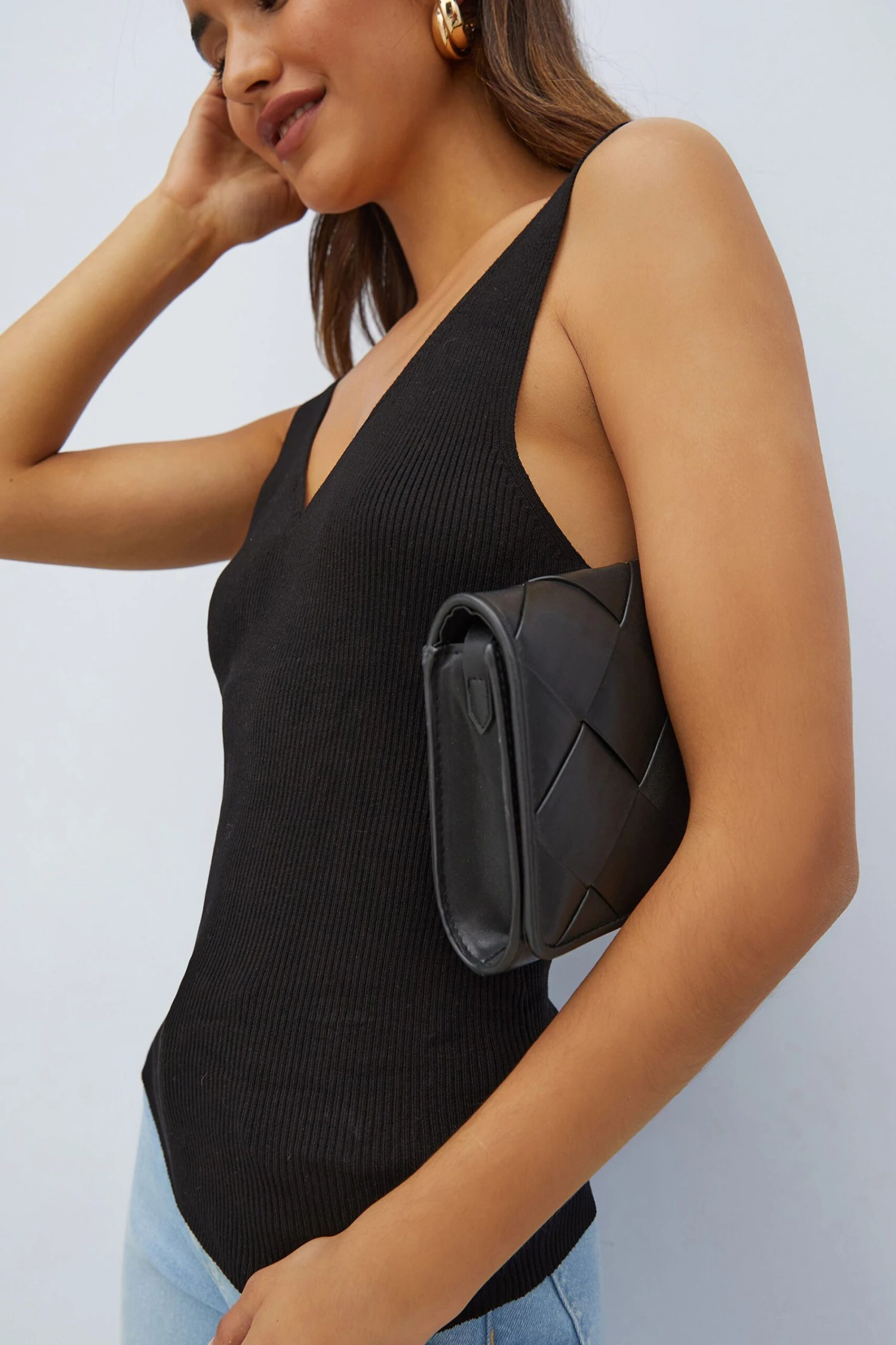 Friends Like These Trägertop Aus Rippstrick Mit V-Ausschnitt 5 Friends Like These Trägertop Aus Rippstrick Mit V-Ausschnitt – Bild 3