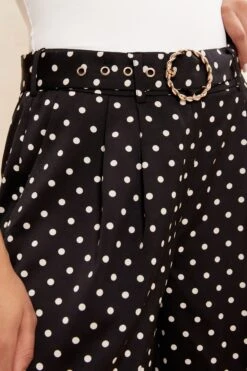 Friends Like These Gepunktete Hose Mit Gürtel Und Weitem Bein -Next || RIVER ISLAND Verkaufsgeschäft K40949s4