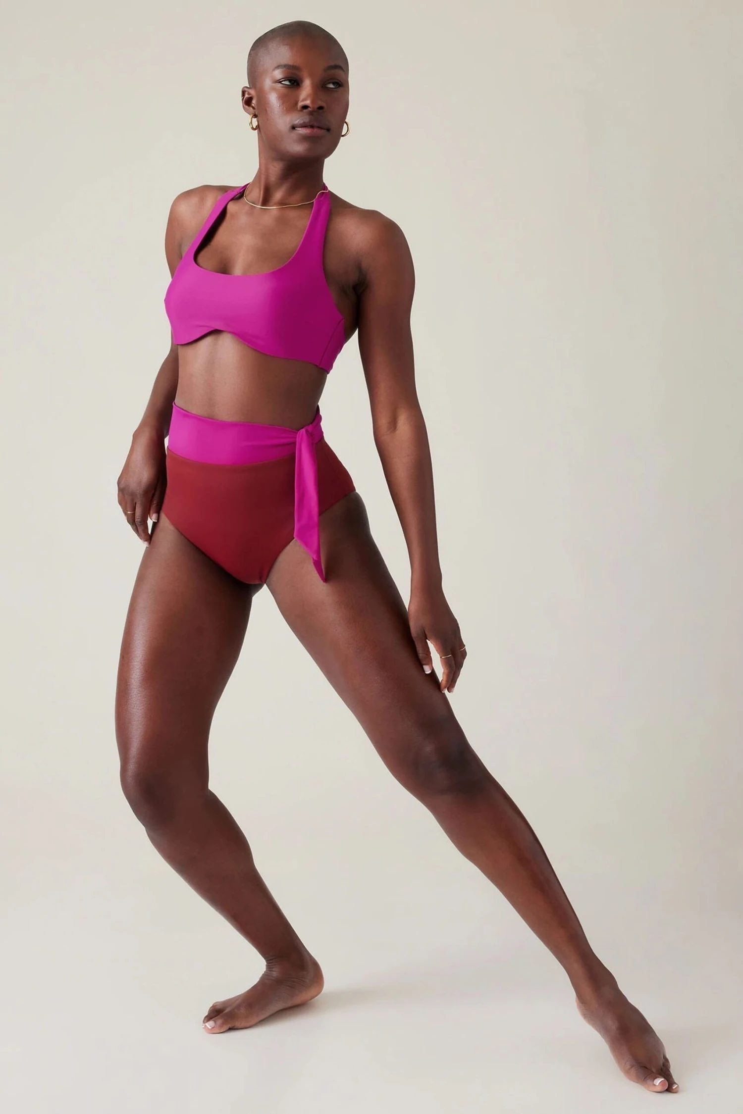 Athleta Alicia Keys Daybreak High Waist Tie Bikini Bottoms 5 Athleta Alicia Keys Daybreak High Waist Tie Bikini Bottoms – Bild 3