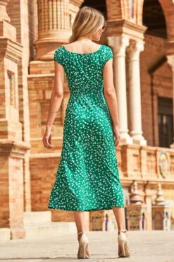 Sosandar Geblümtes, Kurzärmeliges Midikleid Mit Gerüschtem Ausschnitt 7 Sosandar Geblümtes, Kurzärmeliges Midikleid Mit Gerüschtem Ausschnitt -Next || RIVER ISLAND Verkaufsgeschäft K59971s3