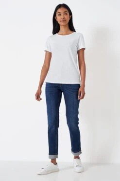 Crew Company Das Perfekte Rundhals-T-Shirt Aus Flammengarn, Weiß 9 Crew Company Das Perfekte Rundhals-T-Shirt Aus Flammengarn, Weiß -Next || RIVER ISLAND Verkaufsgeschäft M47744s3