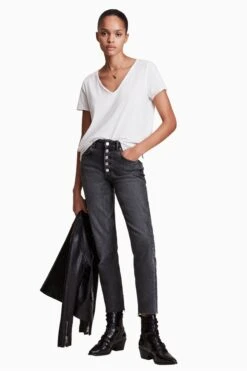 AllSaints Emelyn Tonic T-Shirt, Weiß -Next || RIVER ISLAND Verkaufsgeschäft M75186s3