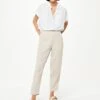 Whistles Leinenhose Mit Weitem Beinschnitt, Creme -Next || RIVER ISLAND Verkaufsgeschäft M99871s
