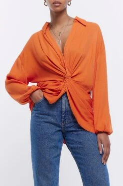River Island Twist Front Shirt