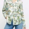 River Island Hemd Mit Floralem Print, Creme -Next || RIVER ISLAND Verkaufsgeschäft N00420s