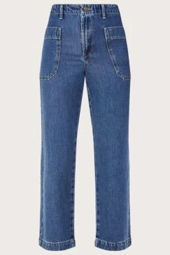 Monsoon Cargojeans Mit Weitem Bein, Blau -Next || RIVER ISLAND Verkaufsgeschäft N01628s5
