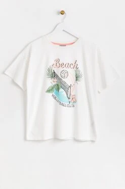 Oliver Bonas Volleyball Club T-Shirt, Weiß -Next || RIVER ISLAND Verkaufsgeschäft N06390s3