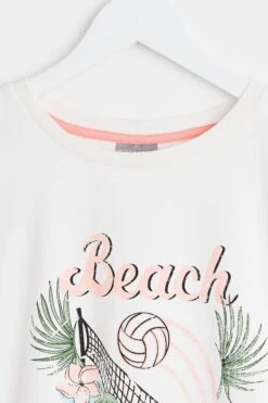 Oliver Bonas Volleyball Club T-Shirt, Weiß -Next || RIVER ISLAND Verkaufsgeschäft N06390s5