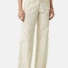 Jigsaw Italian Pinstripe White Trousers