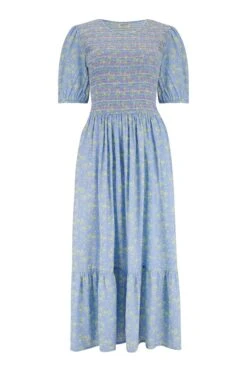 Sugarhill Brighton Arabella Gesmoktes Midikleid -Next || RIVER ISLAND Verkaufsgeschäft N41874s4