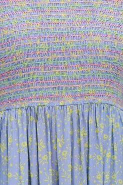 Sugarhill Brighton Arabella Gesmoktes Midikleid -Next || RIVER ISLAND Verkaufsgeschäft N41874s5