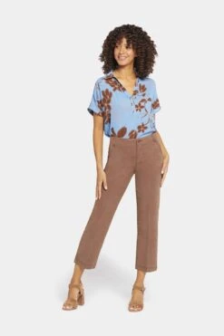 Nydj Marilyn Knöchellange Straight-Jeans, Braun -Next || RIVER ISLAND Verkaufsgeschäft N43992s4