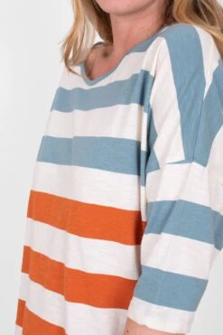 Brakeburn Gestreiftes T-Shirt Mit 3/4-Ärmeln 8 Brakeburn Gestreiftes T-Shirt Mit 3/4-Ärmeln -Next || RIVER ISLAND Verkaufsgeschäft P50763s3