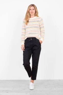 Brakeburn Stretch-Jeans In Mom Fit Mit Elastischem Taillenbund