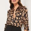 Lipsy Satin Button Up Shirt -Next || RIVER ISLAND Verkaufsgeschäft Q33041s