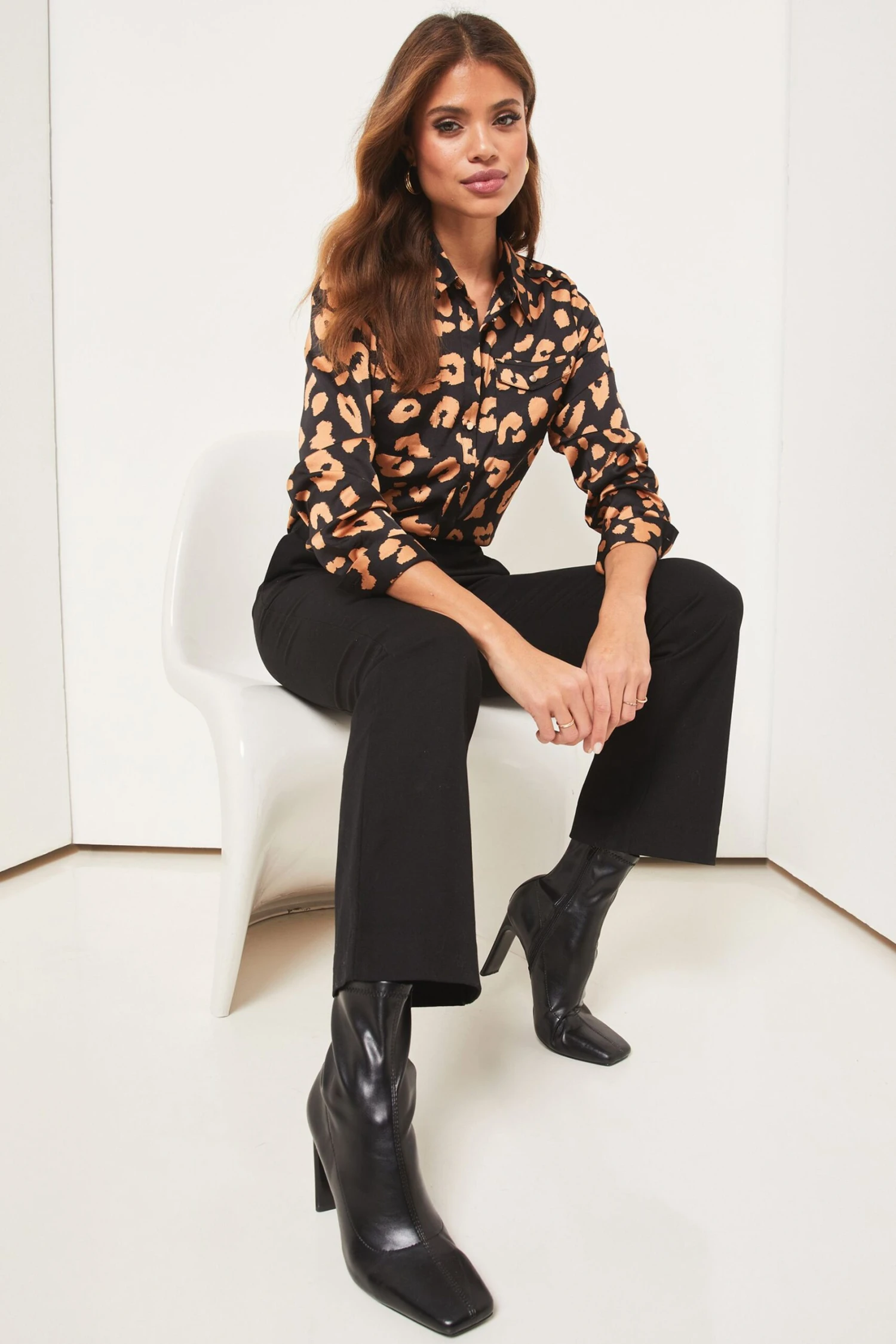 Lipsy Satin Button Up Shirt 5 Lipsy Satin Button Up Shirt – Bild 3