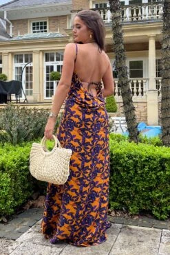 Girl In Mind Faith Maxi-Strandkleid Mit Tiefem Rückenausschnitt -Next || RIVER ISLAND Verkaufsgeschäft Q40205s4