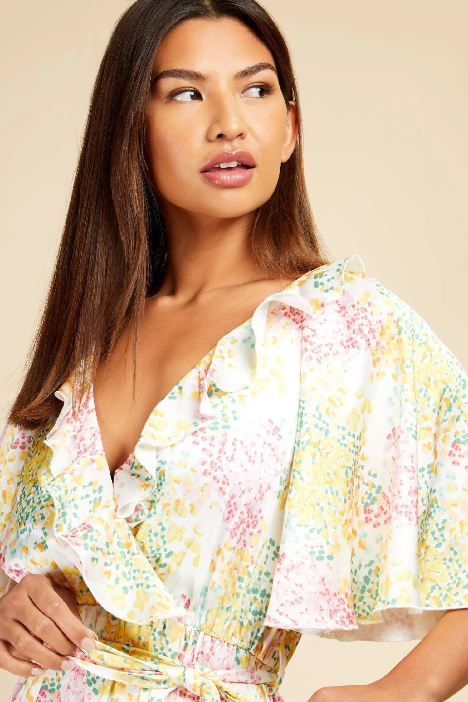 Little Mistress Wickel-Maxikleid Mit Blumenprint 5 Little Mistress Wickel-Maxikleid Mit Blumenprint – Bild 3