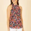 Yumi Geblümtes Neckholder-Top -Next || RIVER ISLAND Verkaufsgeschäft R69066s