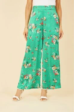Yumi Wide-Leg-Satinhose Mit Blumenprint -Next || RIVER ISLAND Verkaufsgeschäft R69079s3