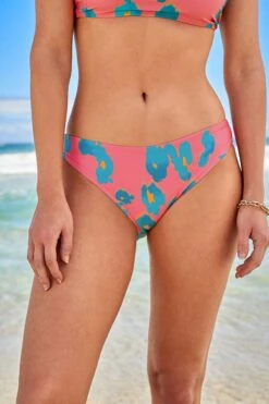 Next Pink/Blau/Animalprint - Bikinihose -Next || RIVER ISLAND Verkaufsgeschäft T25 420s4