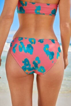 Next Pink/Blau/Animalprint - Bikinihose -Next || RIVER ISLAND Verkaufsgeschäft T25 420s5
