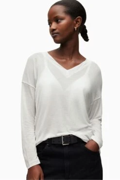 AllSaints Kati White T-Shirt