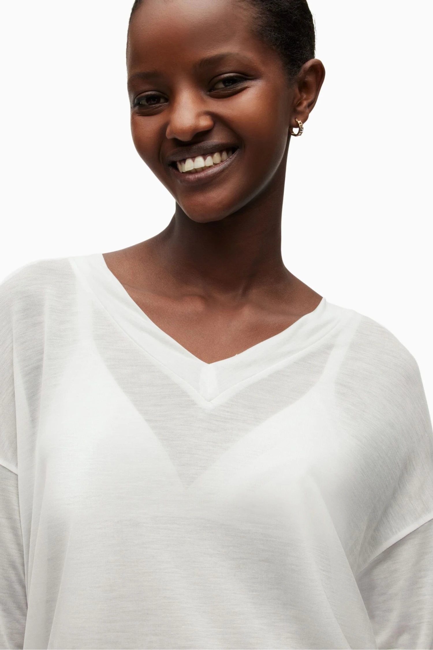 AllSaints Kati White T-Shirt 6 AllSaints Kati White T-Shirt – Bild 4