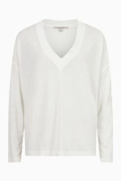 AllSaints Kati White T-Shirt 11 AllSaints Kati White T-Shirt -Next || RIVER ISLAND Verkaufsgeschäft T54091s5