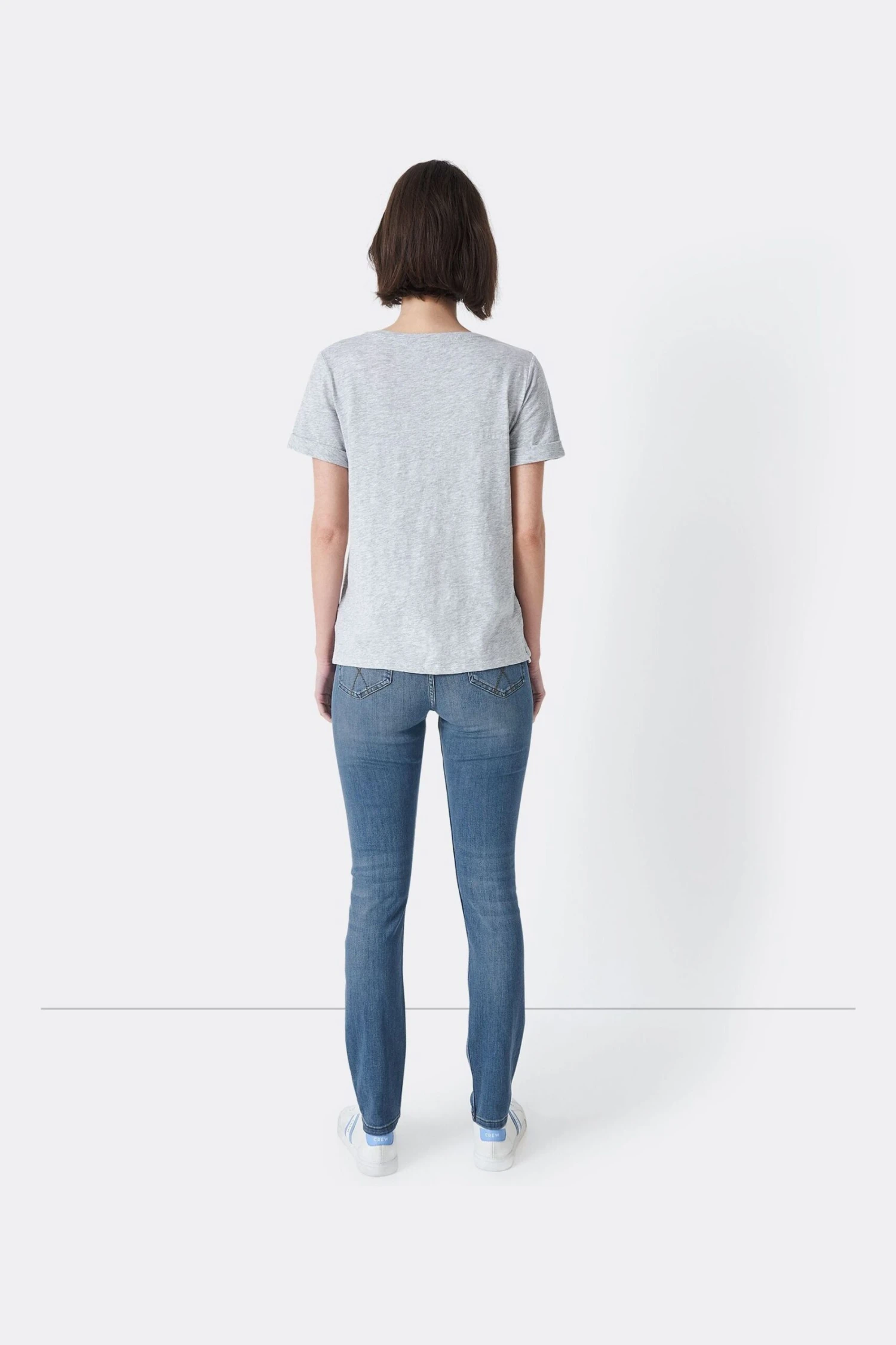 Crew Clothing Company Skinny-Jeans, Blau 4 Crew Clothing Company Skinny-Jeans, Blau – Bild 2