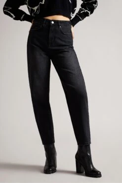 Ted Baker Barrel Taper-Leg-Jeans Aus Denim, Schwarz -Next || RIVER ISLAND Verkaufsgeschäft T63819s3
