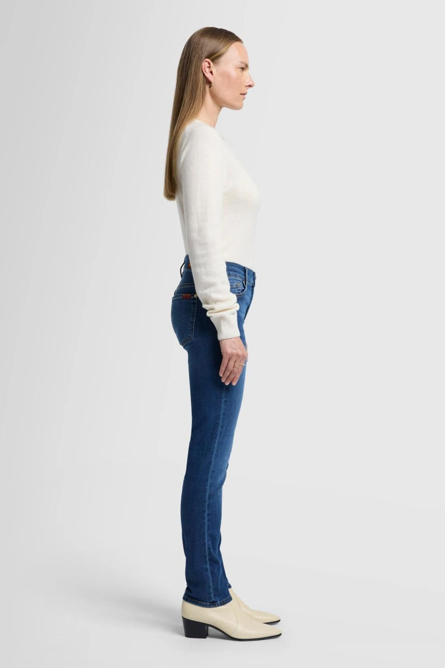 7 For All Mankind Roxanne Skinny-Jeans Mit Mittelhohem Bund 6 7 For All Mankind Roxanne Skinny-Jeans Mit Mittelhohem Bund – Bild 4