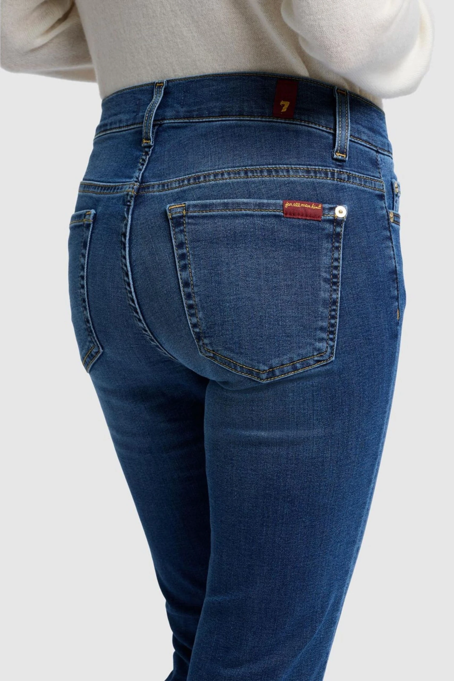 7 For All Mankind Roxanne Skinny-Jeans Mit Mittelhohem Bund 7 7 For All Mankind Roxanne Skinny-Jeans Mit Mittelhohem Bund – Bild 5