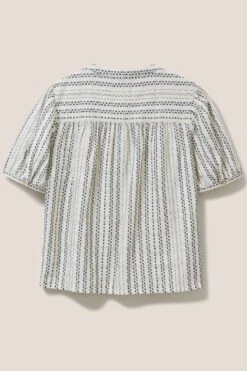 White Stuff Aria Strukturiertes, Gestreiftes Top, Weiß 16 White Stuff Aria Strukturiertes, Gestreiftes Top, Weiß -Next || RIVER ISLAND Verkaufsgeschäft T68170s7