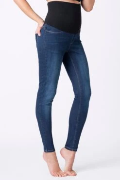 Seraphine Figurformende Skinny-Jeans, Blau, Umstandsmode